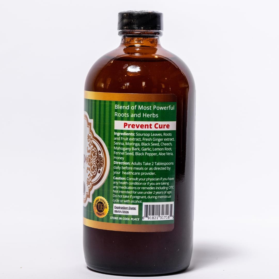 Herb To Body Soursop Living Bitter 16 Ounce - with Soursop Leaves for Holistic Immune Support