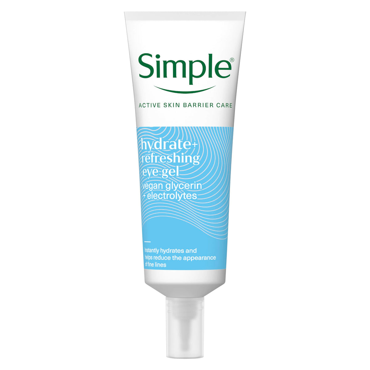 Simple Water Boost Hydrating Eye Gel cruelty-free and vegan for the deep & long-lasting hydration of screen-stressed and tired eyes 25 ml