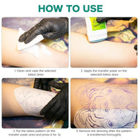 KARELLS Tattoo Transfer Cream Gel, Safe and Long-Lasting Tattoo Balm for Body Art Makeup Professional