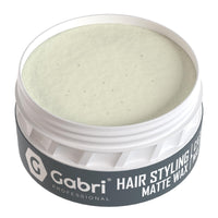 G Gabri Gabri Professional Hair Wax, Hair Styling Aqua Wax, 1 x 150 ml, Pack of 1 (Casual Matte Look (Grey))