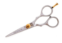 Sanguine Moustache Scissors or Beard Trimming Scissors, Extremely Sharp - Silver 4.5 inch (11.5cm)