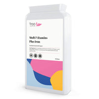 Multi Vitamins with Iron Supplement - 180 Tablets - Daily One A Day Multivitamin with Vitamin C, B, A and D – Immune Support Suitable for Men and Women - UK Manufactured to GMP Standards