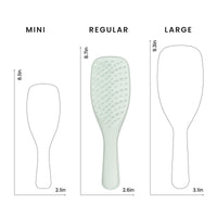 Tangle Teezer Extra Gentle Ultimate Detangler Hairbrush for Wet & Dry Hair - With Unique Wide-Spaced Teeth for Gentle & Effective Detangling - For Less Hair Fall & Breakage - Eucalyptus