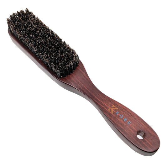 Kobe Professional Men's Beard and Fade Brush - Men’s Boar Bristle Hair Brush/Beard Brush - For Fading & Moustache Styling (Orson)