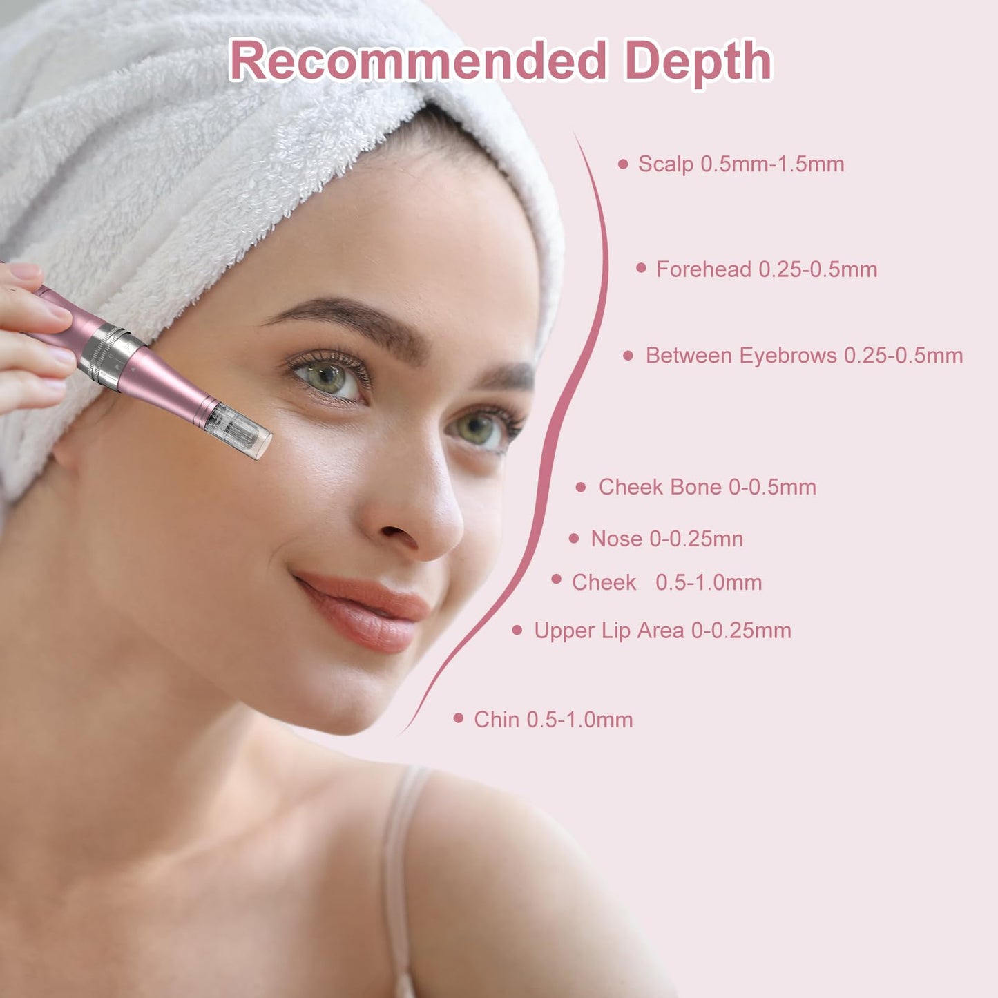 Microneedling Pen 9-Speeds,PELCAS Dermapen 0-2.5mm Adjustable with 12 Pcs Cartridges Type-C Rechargable Electric Derma Pen with LCD Screen for Anti-Aging Skin Care Wrinkle Stretch Marks Hair Loss
