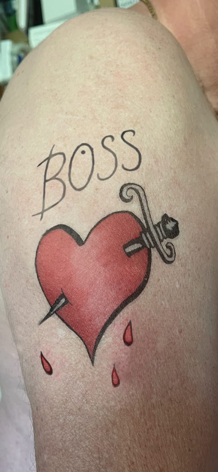 Top Tats The Rocky Horror Show Temporary Tattoos FANCY DRESS Frank N Furter BOSS Halloween Costume Tattoos