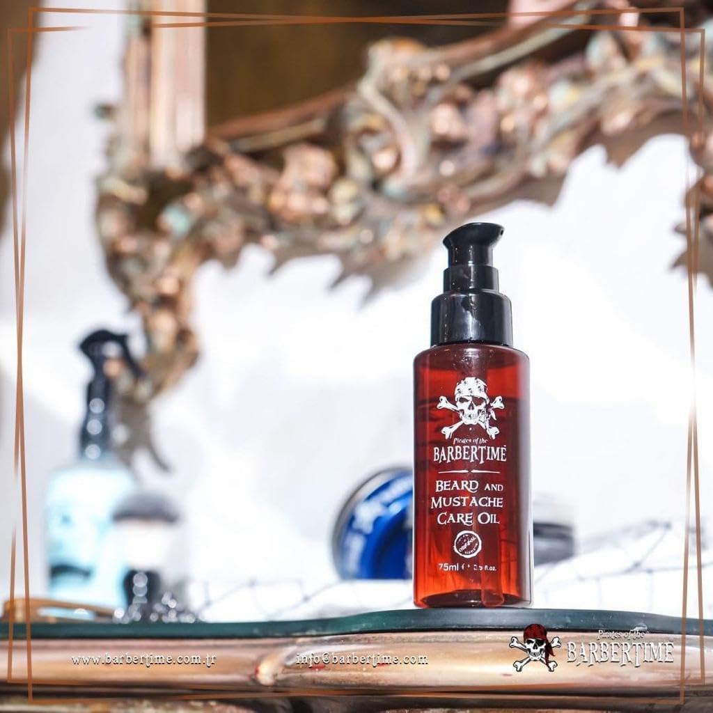BARBERTIME Beard and Mustache Care Oil | Mens Moisturizes & Condition Beard Oil 75 ml