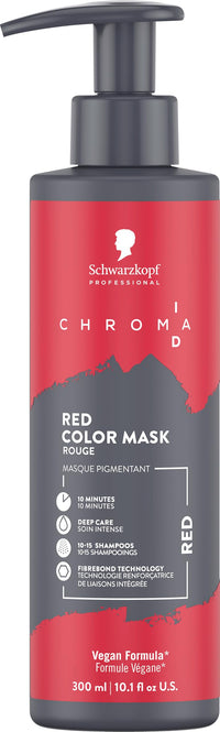Schwarzkopf Professional CHROMA ID Bonding Color Mask Semi Permanent Mix And Tone Color System Toning Enhancing Refreshing Intense Care Deep Conditioning Shine Vegan Formula Red 300 ml