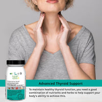 NHP The Natural Health Practice NHP Advanced Thyroid Support – A Powerful Blend of 17 Nutrients & Herbs for Optimal Thyroid Function, Energy, Hormonal Balance & Metabolism – 60 Vegan Capsules, No Fillers, Gluten-Free