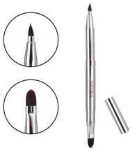 IMPORA LONDON Retractable Lip Makeup Brush by Impora London. Perfect for Travel, Lightweight, Handbag Ready. Lipstick Brush with Lid.