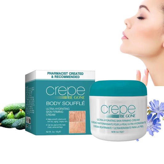 AHVKNU Crepe Be Gone Body Souffle-3oz Firming Neck Cream,Ultra Hydrating Crepe Skin Firming Cream for Chest, Arms & Legs, Skincare Cream Deep Hydration,Suitable for all skin Crepe Eraser for Women.