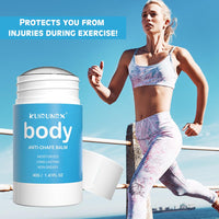 KUIRUNRX® Anti Chafe Balm, Thigh Anti Chafe Stick, Anti-Friction Cream for Heel, Lower Arm, Thigh Legs, Water & Sweat Proof for Preventing Thigh Rashes & Sports Chafing, 40g
