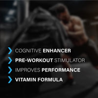 Genetic Engineered Supplements Concentration Supplement - Genetic Supplements - Game Edge - Pre-Workout Tablets - Brain Booster Supplements - Unflavoured - 150 Capsules