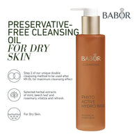 BABOR Phytoactive Hydro Base, Nourishing Antioxidant Daily Facial Cleanser, with Agrimonia Extract for Dry Skin, Non-Drying