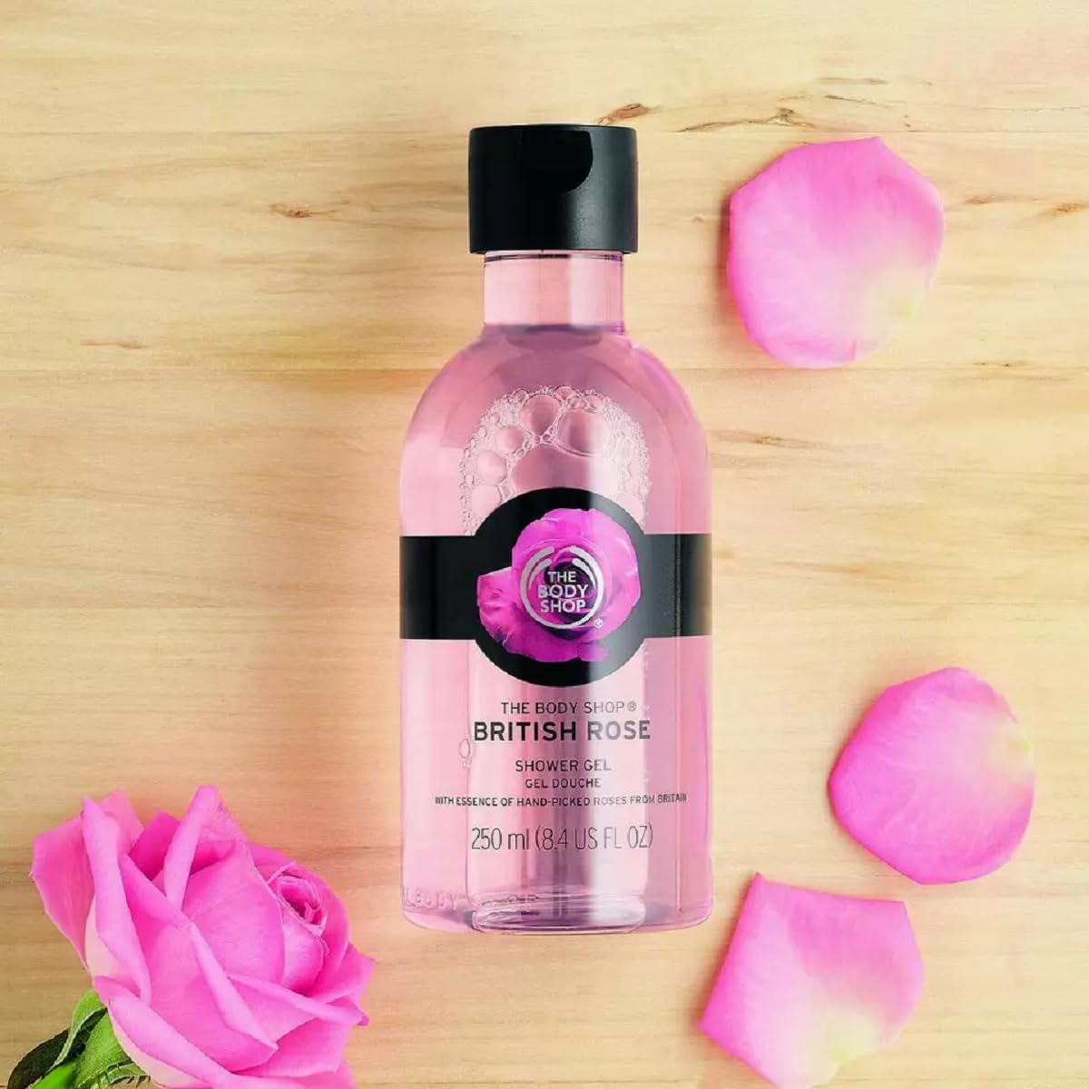 The Body Shop Bristish Rose Shower Gel 250ml Discontinued