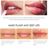 Rosarden Natural Lip Plumper and Lip Care Serum, Lip Enhancer, Lip Gloss, Balm Maximizer for Fullness, Plumping and Moisturizing Lips