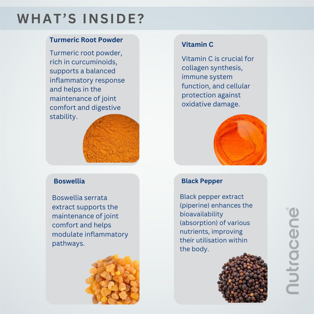 NUTRACENE Nutracene Turmeric 1,000mg with Black Pepper | Boswellia |