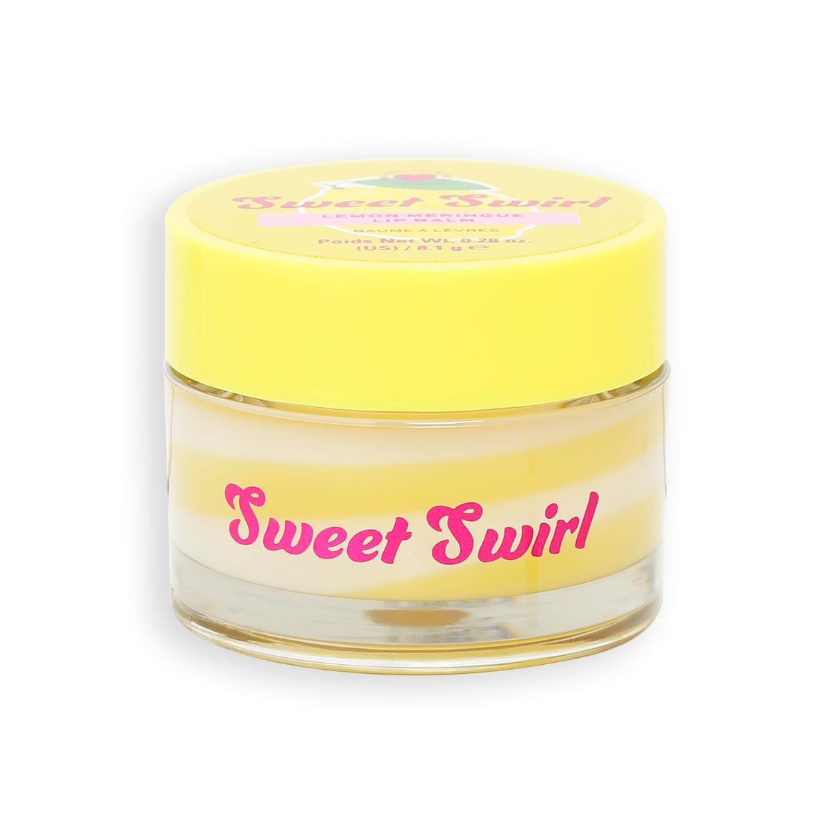 Revolution Beauty London I Heart Revolution Sweet Swirl Lip Balm, Deeply Hydrated Lips Overnight With Sweet Scent, Vegan & Cruelty-Free, Lemon Meringue