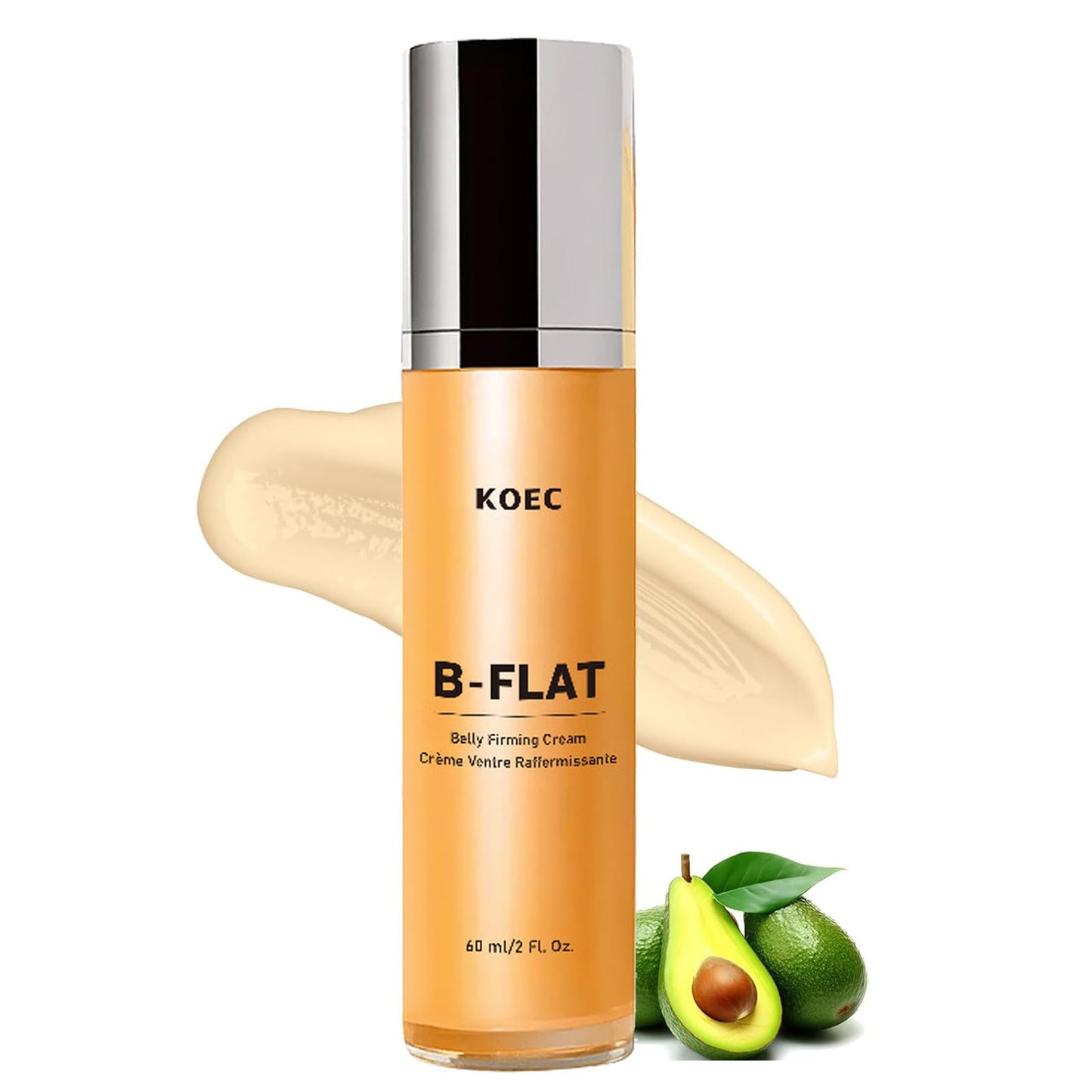 INSKIN B Flat Belly Firming Cream - Skin Firming and Tightening Body Cream Skin Tightening Moisturizing Body Tightening Crea-m for Tummy, Thighs, Arms, Butt - Stretch Mark