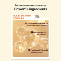 HEIMISH RX Multi Vitamin Glow Serum - Vitamin C Serum for face, Dark Spot & Hyperpigmentation Reduction, Anti Aging, Skin Brightening Serum with Vitamin C 7%, Niacinamide 5% - 35 ml (1.18 fl. oz)