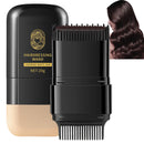 Hair Dye Comb Hair Colour Stick - 2-in-1 Hair Color Stick with Built-in Comb – Instant Grey Hair Cover-Up for Men & Women. Waterproof, Sweat-Proof, & Portable. Easy, Safe & Convenient Brown Hair Dye C