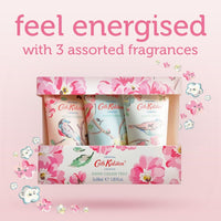 Cath Kidston Hand Cream 3x 30ml, Shea Butter, 3 Fragrances, Hand Care Moisturiser, Pocket and Travel Size, Vegan and Cruelty Friendly, Beauty Gift For Her, Blossom Birds Collection