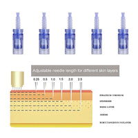 MYSWEETY 20 Pieces 12 pin Cartridge for Dermapen A6, Mysweety Microneedles for Electric Derma Microneedle Stamp Pen