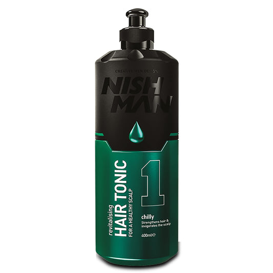 NISHMAN Revitalising Hair Tonic for Men 400ml | Scalp Tonic | Strengthens Hair | Promotes Hair Growth | Suitable for All Hair Types