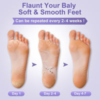 7PCS Foot Peel Mask for Hard Skin & Feet Scrubber & Socks, Exfoliating Foot Peel Mask, Callus Remover for Feet, Foot Moisturiser Socks for Foot Care
