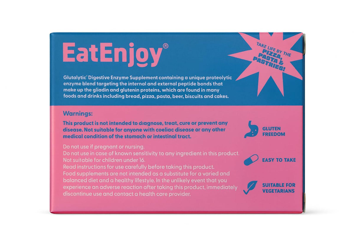 EatEnjoy Glutalytic Digestive Enzyme Supplement | 20 Capsules