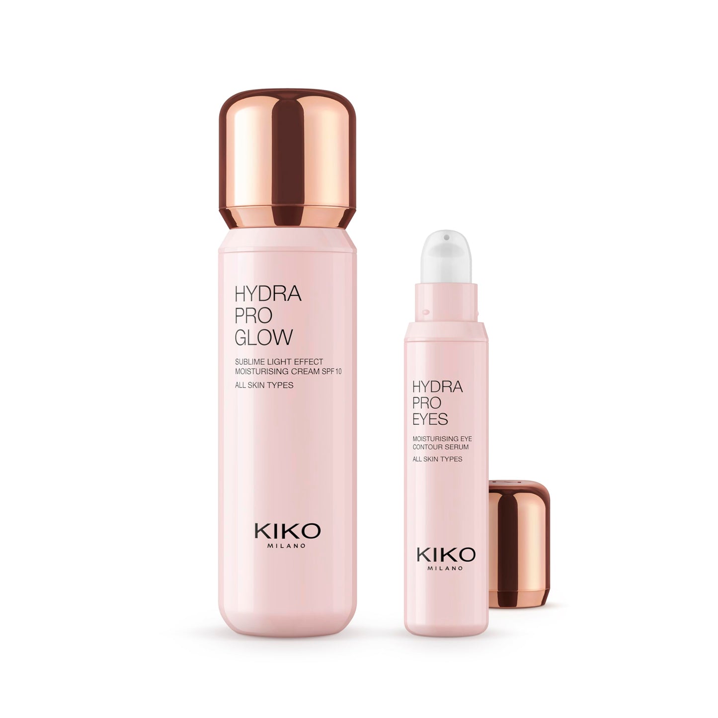 KIKO Milano Hydra Pro Skincare set, Skincare Kit: Moisturising Spf 10 Face Cream And Eye Contour Serum