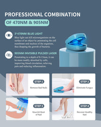 KTS Fungal Nail Treatment,Anti Fungal Nail Treatment For Toenails Extra Strong Laser Device,7 Mins Per Day Blue Light Nail Fungus Treatment For Toenail,Toe Nail Fungal Treatment At Home
