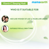 MAMAEARTH Mamaearth Vitamin C Sleeping Mask, Night Cream For Women, for Skin Illumination - 100 g