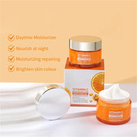 Cappuvini Vitamin C Face Cream Set, Brightening & Anti Aging Facial Moisturizer for Face & Neck, Hydrating & Brightening Vitamin C Cream for Dark Spots Skin (Day Cream)