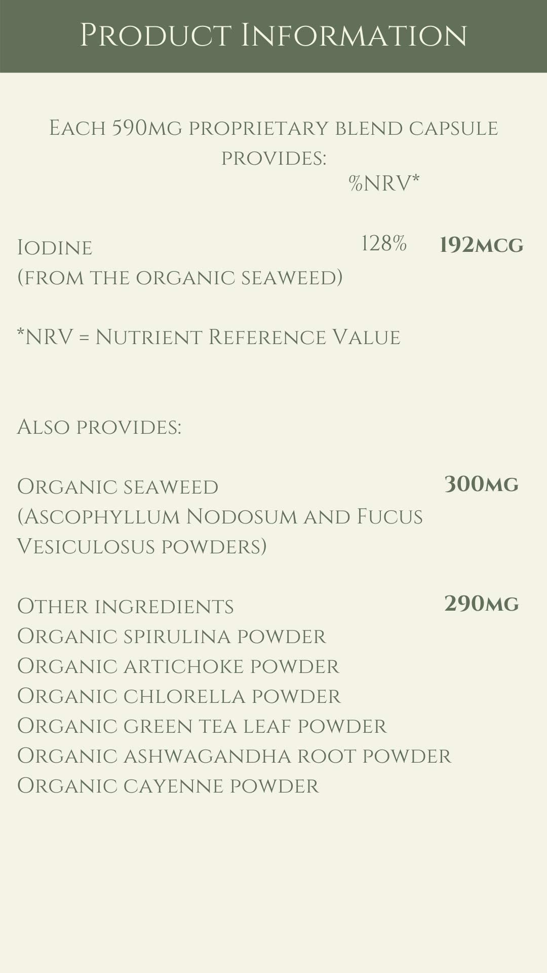 Complementary Supplements - Organic Seaweed Complex - Herbal Thyroid Health Support - Fucus Vesiculosus Bladderwrack, Kelp, Spirulina, Chlorella, Ashwagandha | 100 Capsules