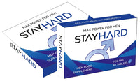 STAYHARD - More Longer | More Harder | More Stronger Performance | Stamina Endurance Booster Herbal Supplement Blue Tablets for Men - 10 Ginseng Tablets