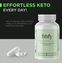 Fitify - All Natural/Weight Management Support - 60 Capsules - Vegan/New & Sealed/Slim Warriors
