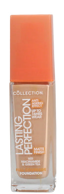 Collection Cosmetics Lasting Perfection Matte Foundation, Full Coverage, Anti-Ageing Effect, 11N Maple Neutral 27ml