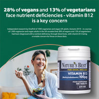 NATURE'S BEST Nature's Best Vitamin B12 (Methylcobalamin) 1,000µg, 180 Tablets