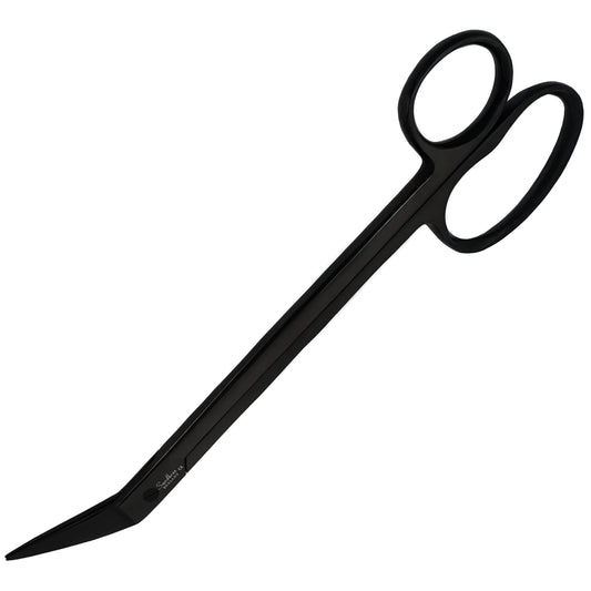Sandbros Toenail Scissors Extra Long, 19 cm, Stainless Steel with Micro Teeth (Black..)