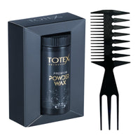 Totex Premium Hair Styling Powder Wax 20gr | Volumising Thickening Magic Dust | Ultra Strong Matte Look & Hair Styling No2 Wide Tooth Comb Anti-Static Handle Wet, Curly Dry Hair, Afro Hair Comb