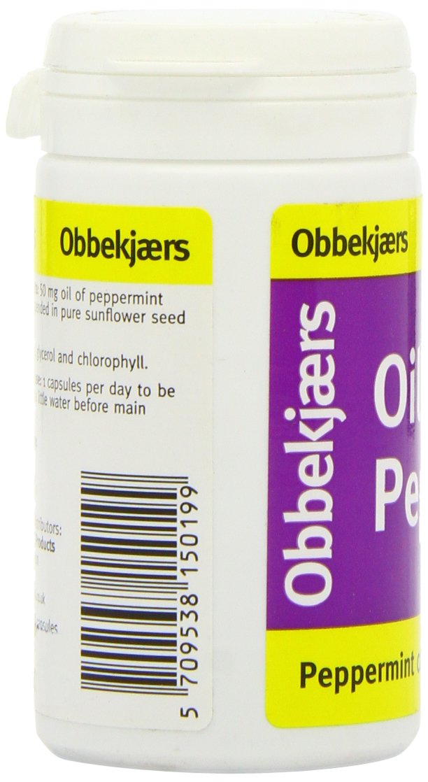 Obbekjaers 50mg Peppermint - Pack of 90 Capsules