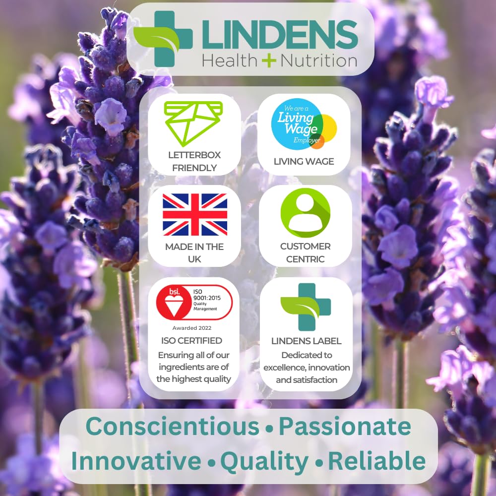 Lindens - Folic Acid 400mcg - 240 Vegan Tablets - UK Made to GMP - Pregnancy, Immune Health, Energy and Vitality, Blood Formation, Psychological Function, Amino Acid - Letterbox Friendly