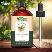 ORGANIC ZING Organic Zing Green Coffee Bean (Coffea Arabica.) Oil | Pure & Natural Carrier Oil for Skincare, Hair Care & Massage - 118ml/3.99fl oz