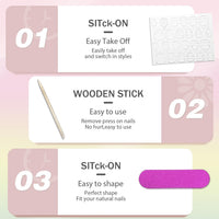 KQueenest Pastel Baby Pink Press on Nails Short Square, Short False Nails, Glossy Small Solid Light Pink Fake Nails Set, Natural Fit, Reusable Gel Stick on Nail for Women Decoration 24 Pcs