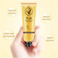 Merkts Horse oil hand cream, anti-aging moisturizing whitening lotion, horse oil dry foot cream, 30ml winter anti-drying moisturizing nourishment