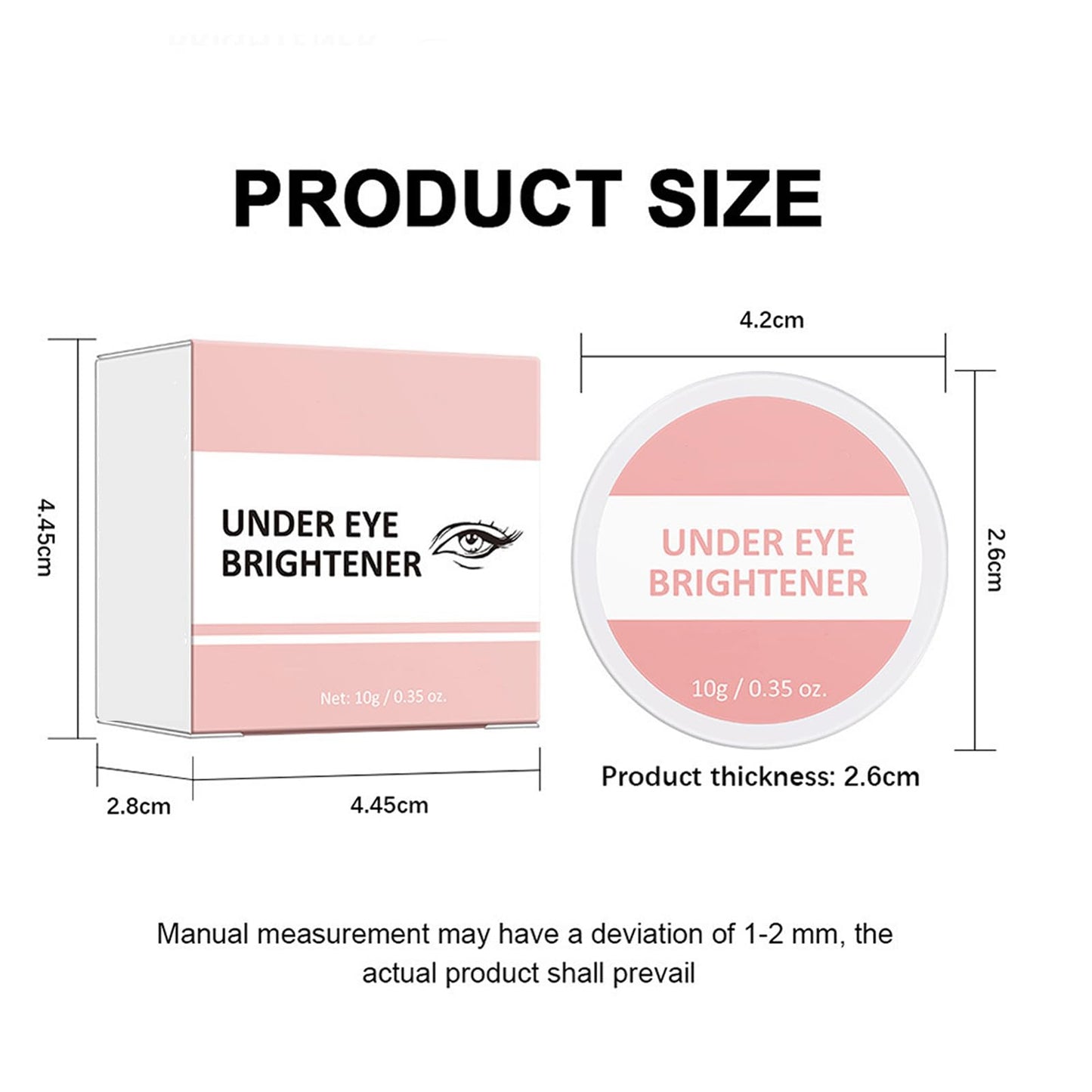 DRIPDRIP Under Eye Brightener | Luminous Under Eye Concealer | Apply To Dark Circles And Blemish Colour Corrector(Pink)