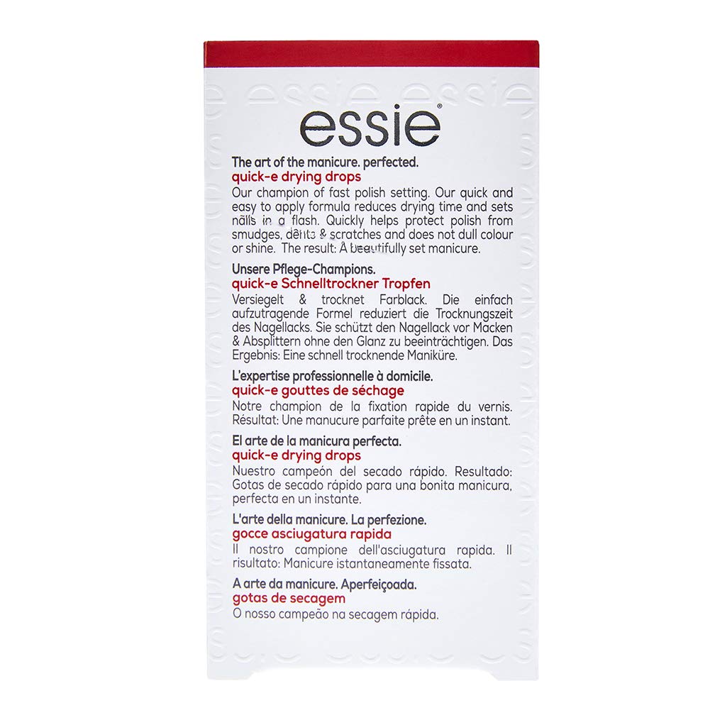 essie Nail Polish Nail Care Quick-e Drying Drops Fast Drying Quick Dry Nail Varnish Treatment 13.5 ml