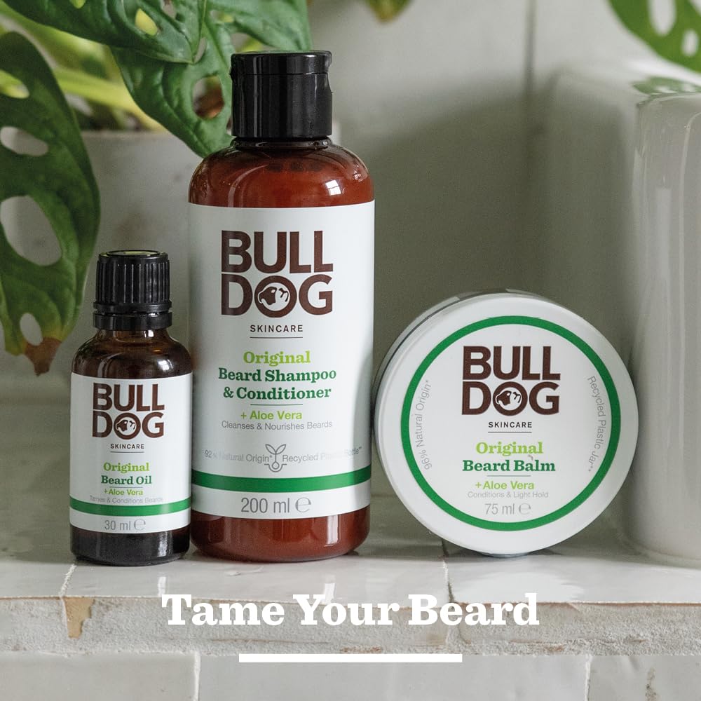 BULLDOG - Beard for Men | Original Beard Wax | Long-Lasting Hold for Beard and Moustache | 50 g