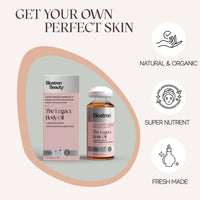 Biostren The Legacy Body Oil – 5fl oz Luxurious Body Oil After Shower – Deeply Nourishing Botanical Oil with Jojoba, Sweet Almond, Rosehip, Vitamin E – Body Glow Oil for Intensive Hydration